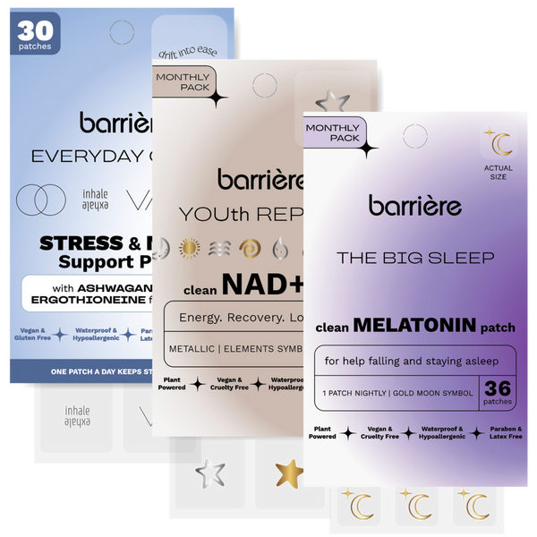 Barrière Reset & Relax 3-Pack Bundle: Everyday Calm, NAD+, Melatonin #1