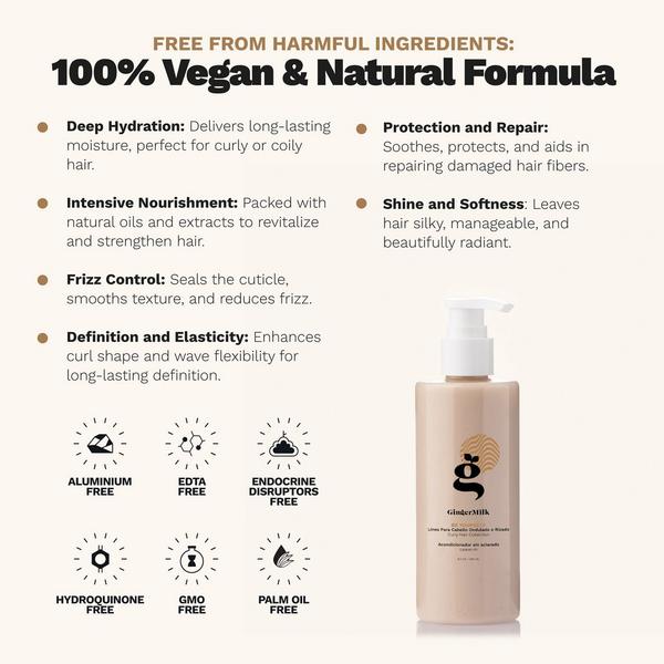 Ginger Milk Leave-In Conditioner for Curly, Wavy & Coily Hair with Shea Butter & Murumuru #4