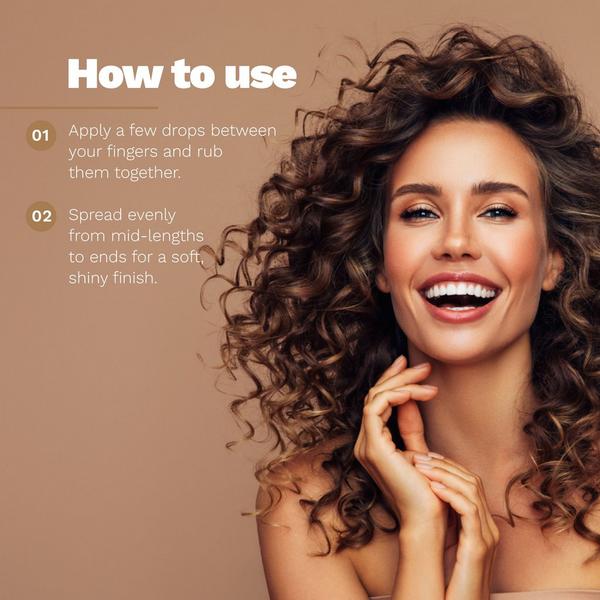 Ginger Milk Curl Finishing Oil for Wavy, Curly & Coily Hair with Argan Oil & Castor Oil #4