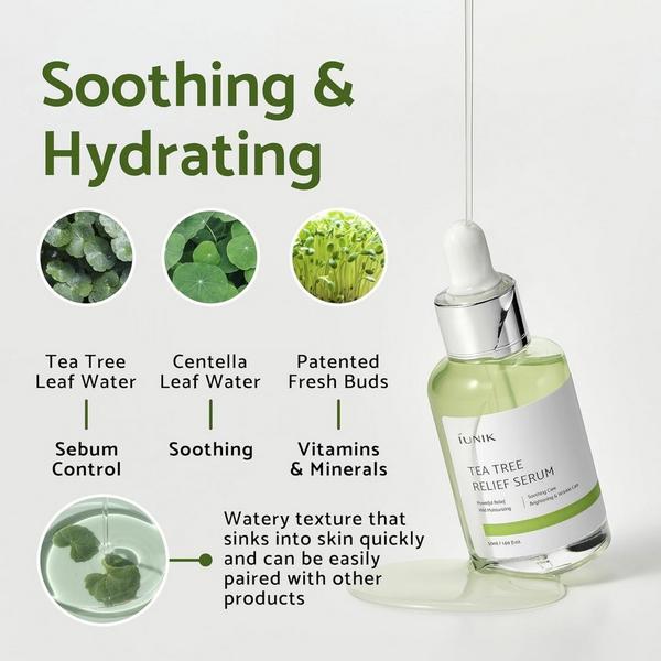 iUNIK Tea Tree Relief Serum Set #4