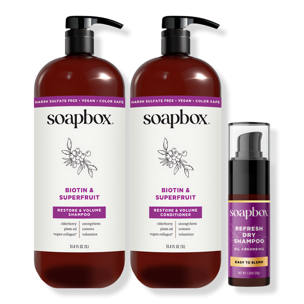 Soapbox Biotin & Superfruit Volumizing Haircare Set #1