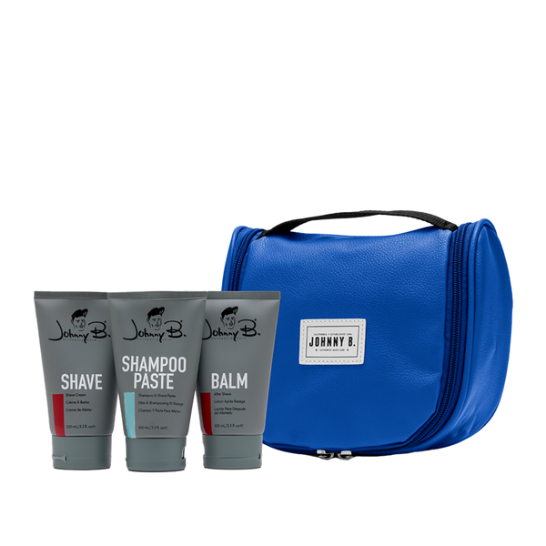 Johnny B. Hair Care Shave Overnight Toiletry Bag Set #1