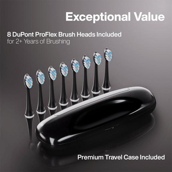 AquaSonic Elite Rechargeable Electric Toothbrush with 8 Brush Heads & Travel Case #5