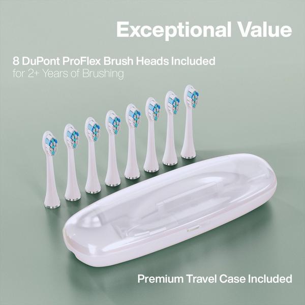 AquaSonic Elite Rechargeable Electric Toothbrush with 8 Brush Heads & Travel Case #5