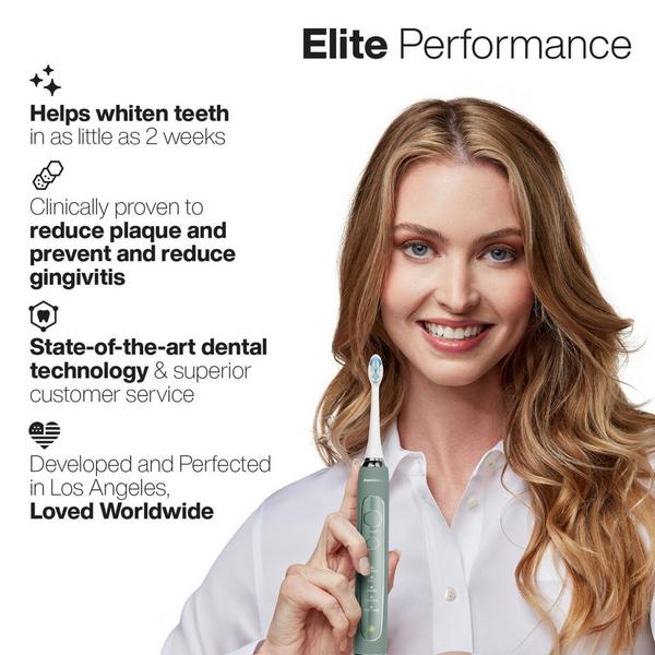 AquaSonic Elite Rechargeable Electric Toothbrush with 8 Brush Heads & Travel Case #6
