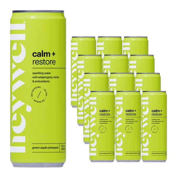 Heywell Calm + Restore Sparkling Green Apple Pineapple 12-Pack #1