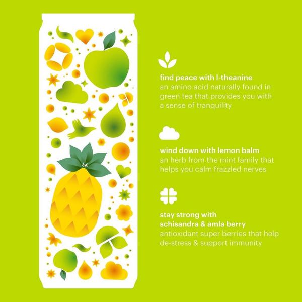 Heywell Calm + Restore Sparkling Green Apple Pineapple 12-Pack #8