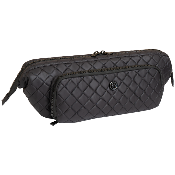 Joan & David Diamond Quilted Puffer Nylon Hair Tool Travel Bag #1