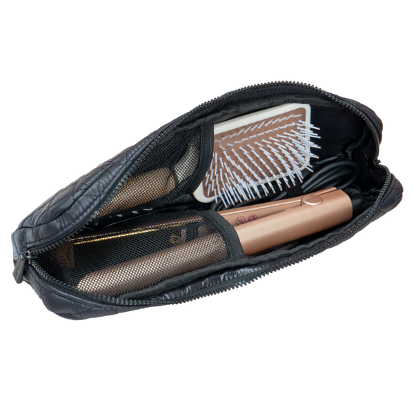 Joan & David Diamond Quilted Hair Tool Zippered Travel Case #3