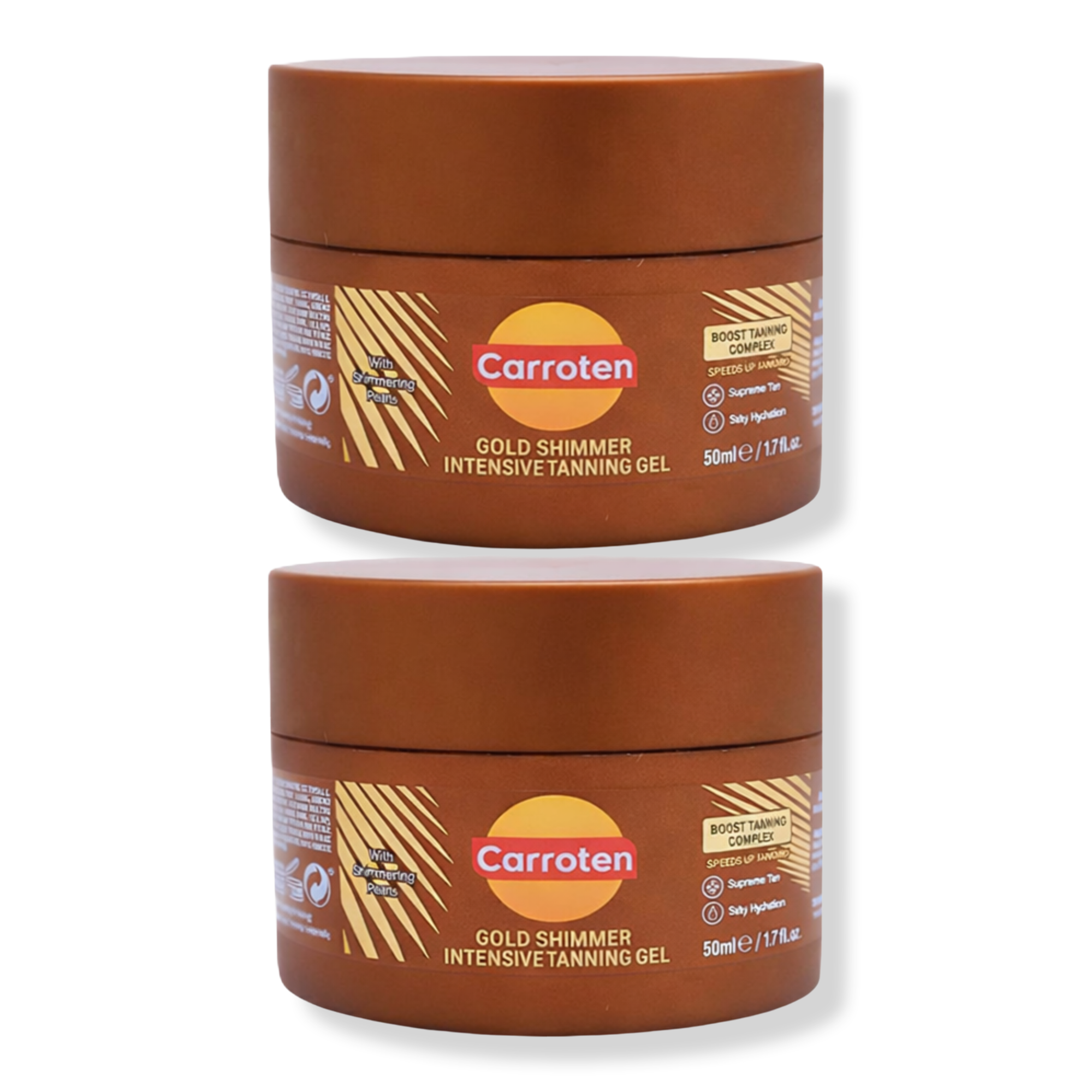 Carroten Gold Shimmer Intensive Tanning Gel Mini 2-Pack #1