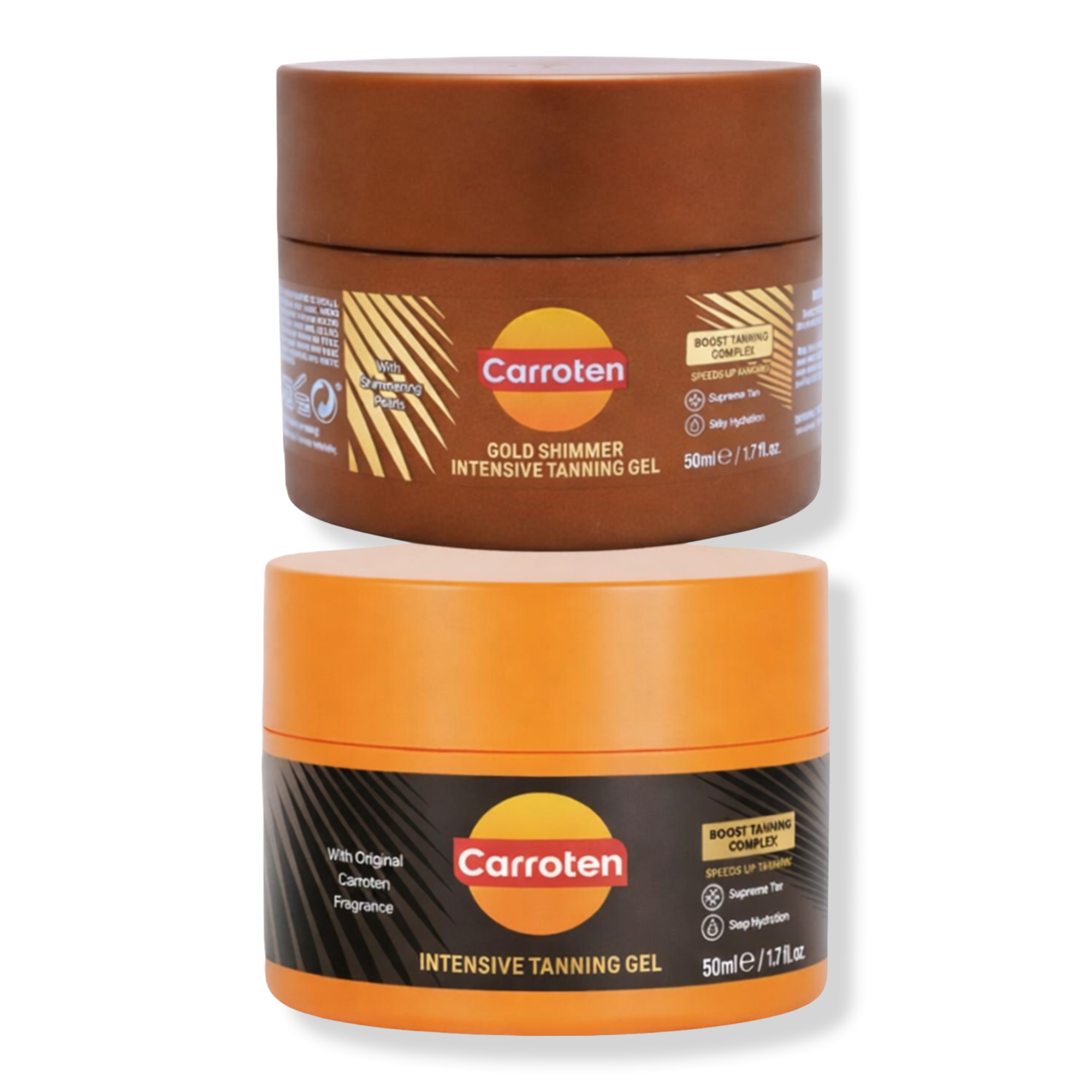 Carroten Intensive + Gold Shimmer Tanning Gel Mini 2-Pack #1