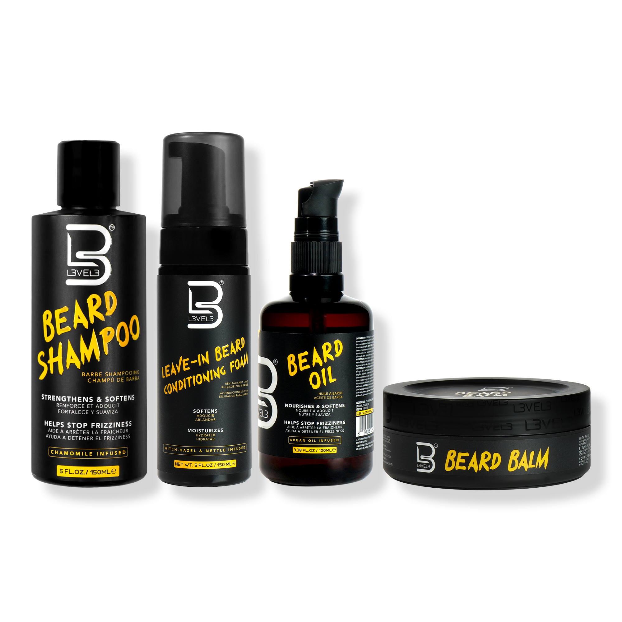 L3VEL3 Beard Care System – Complete Grooming & Conditioning Kit #1