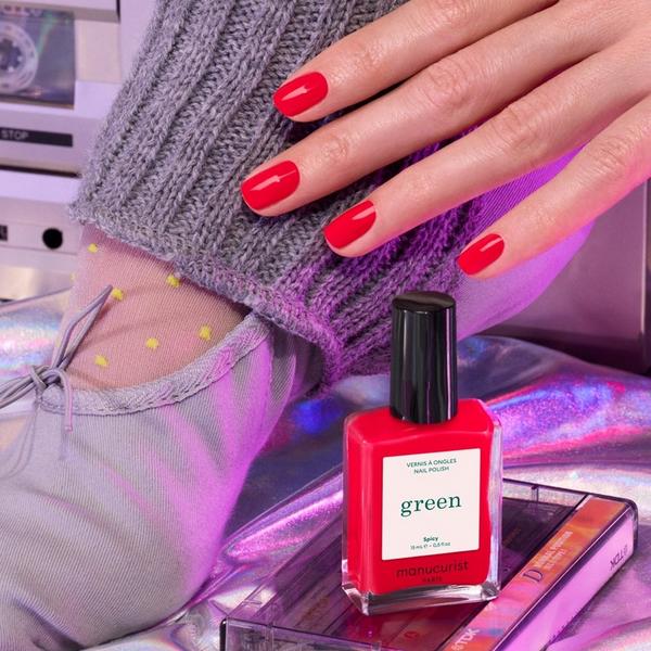 Manucurist Green Nail Polish, Quick Dry, Non-Toxic Nail Polish with Gel-Like Finish #5
