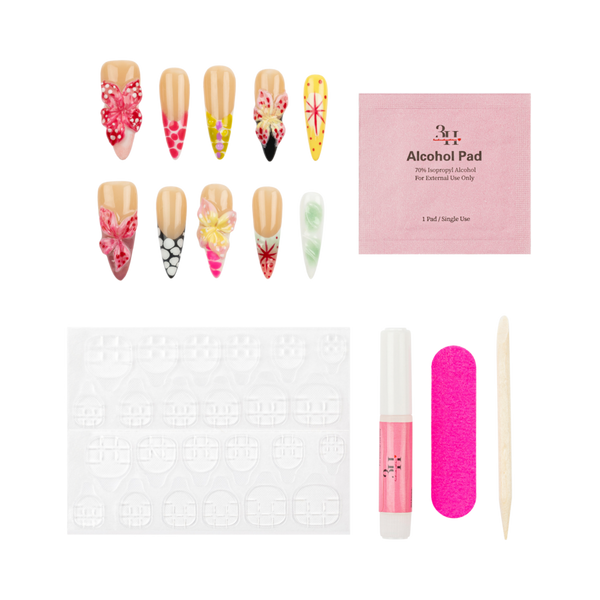 3H Nails Garden Flutter Press-On Nails #2