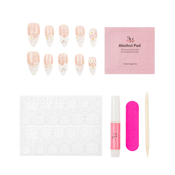3H Nails Elegant Vows Handmade Press-On Nails #2