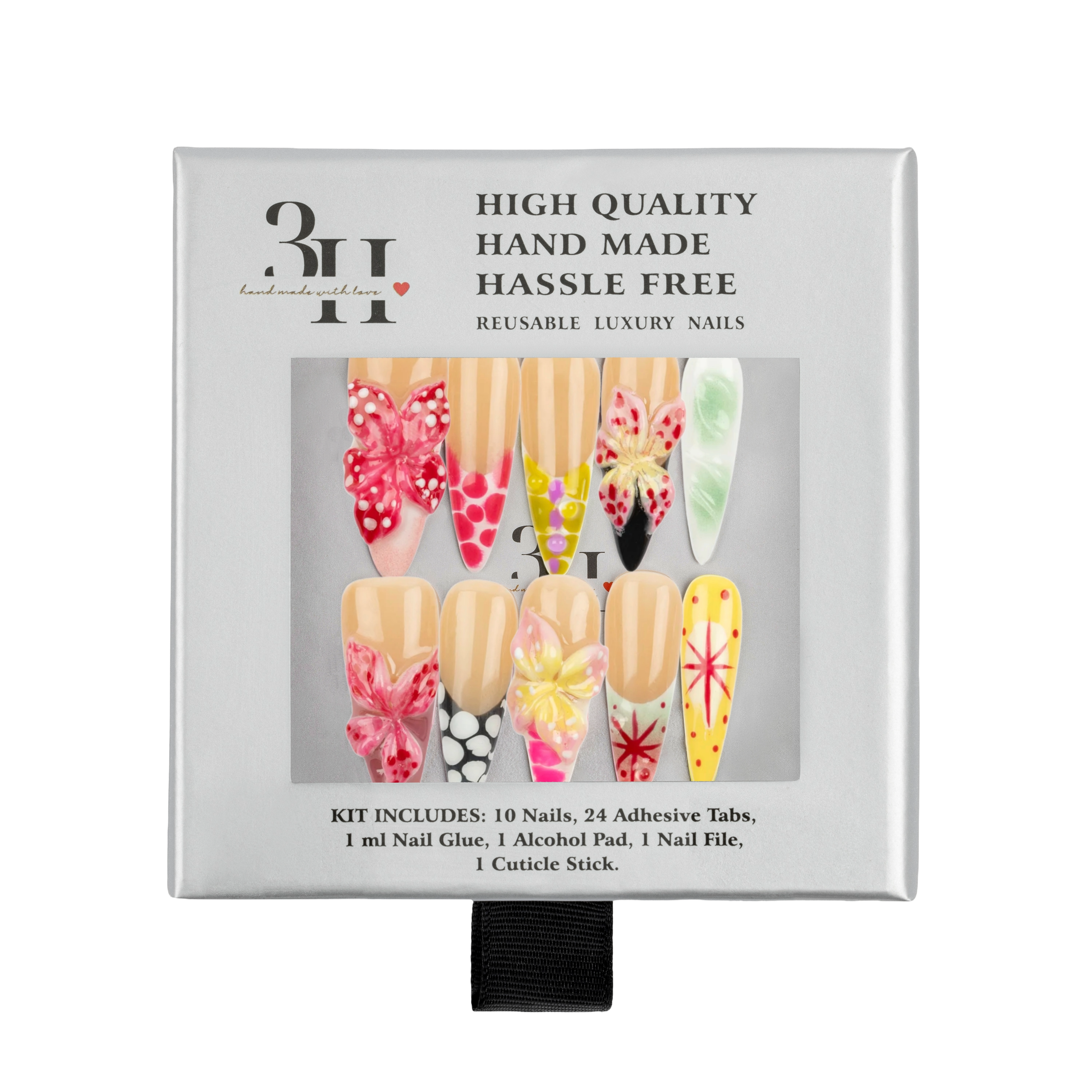 3H Nails Garden Flutter Press-On Nails #1