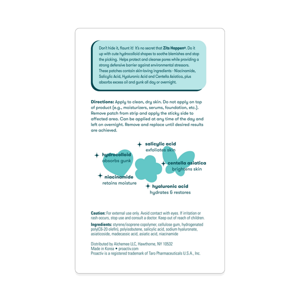 Proactiv Zits Happen Design Patches #6