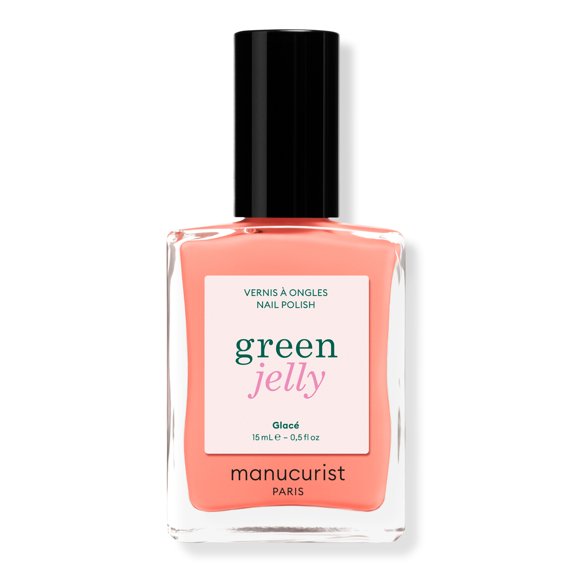 Manucurist Green Jelly Nail Polish, Quick Dry, Non-Toxic Nail Polish with Gel-Like Finish #1