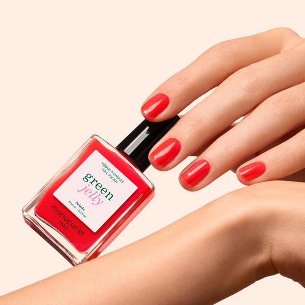 Manucurist Green Jelly Nail Polish, Quick Dry, Non-Toxic Nail Polish with Gel-Like Finish #6