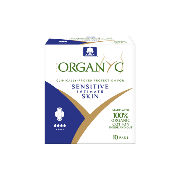 Organyc 100% Certified Organic Cotton Inside and Out Feminine Pads, Heavy Flow #1