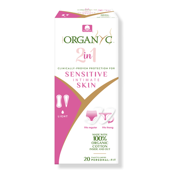 Organyc 100% Certified Organic Cotton 2 in 1 Panty Liners, Light Flow #1