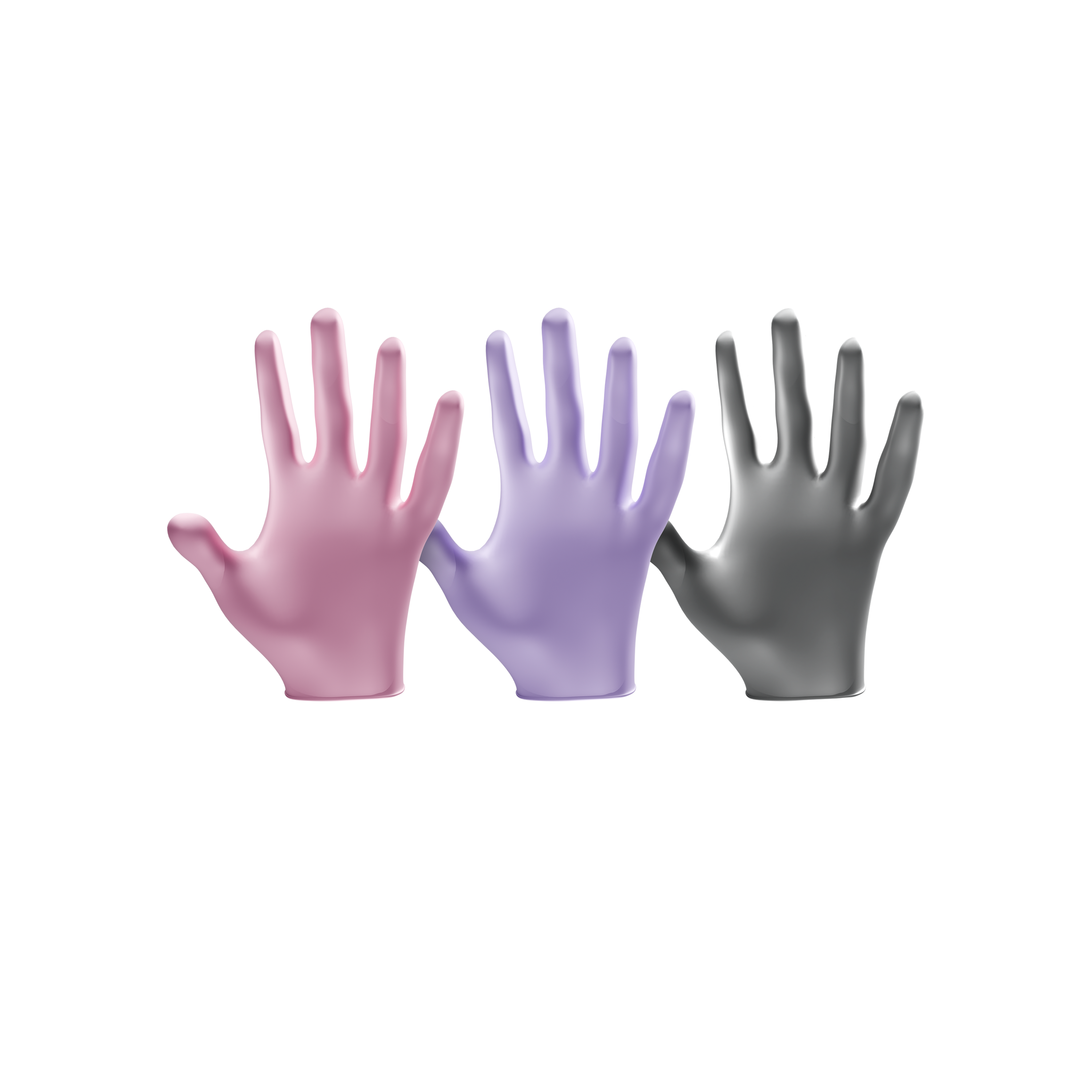 L3VEL3 Nitrile Disposable 3 Boxes Pearl Powder-Free Gloves INTERNATIONAL SHIPPING
