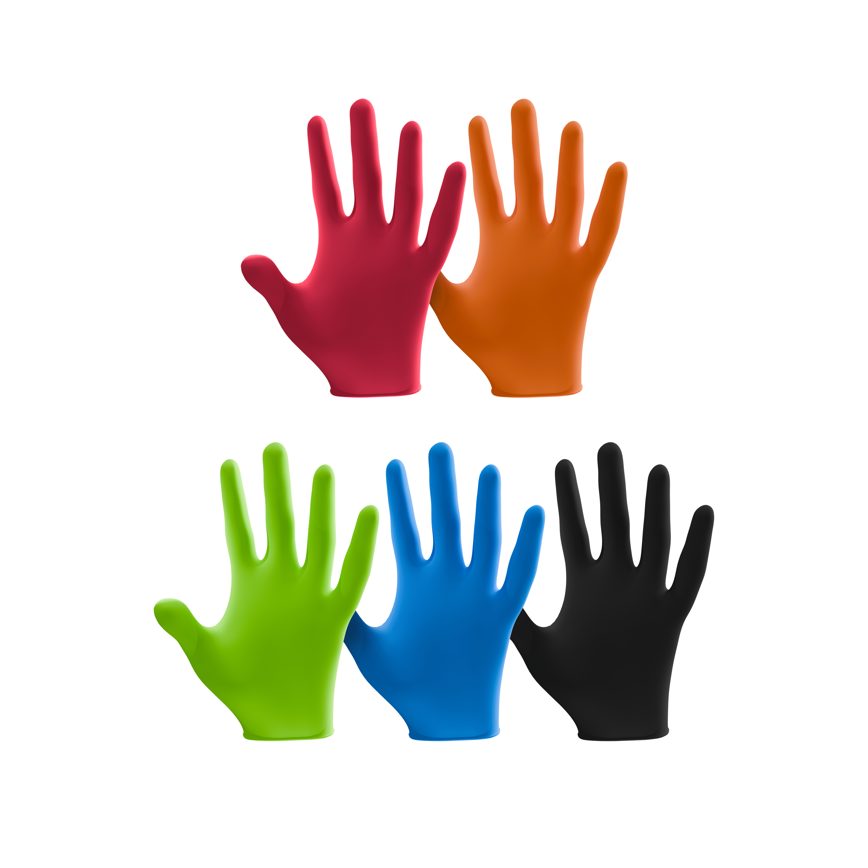 L3VEL3 Nitrile Disposable 5 Boxes Matte Powder-Free Gloves #1