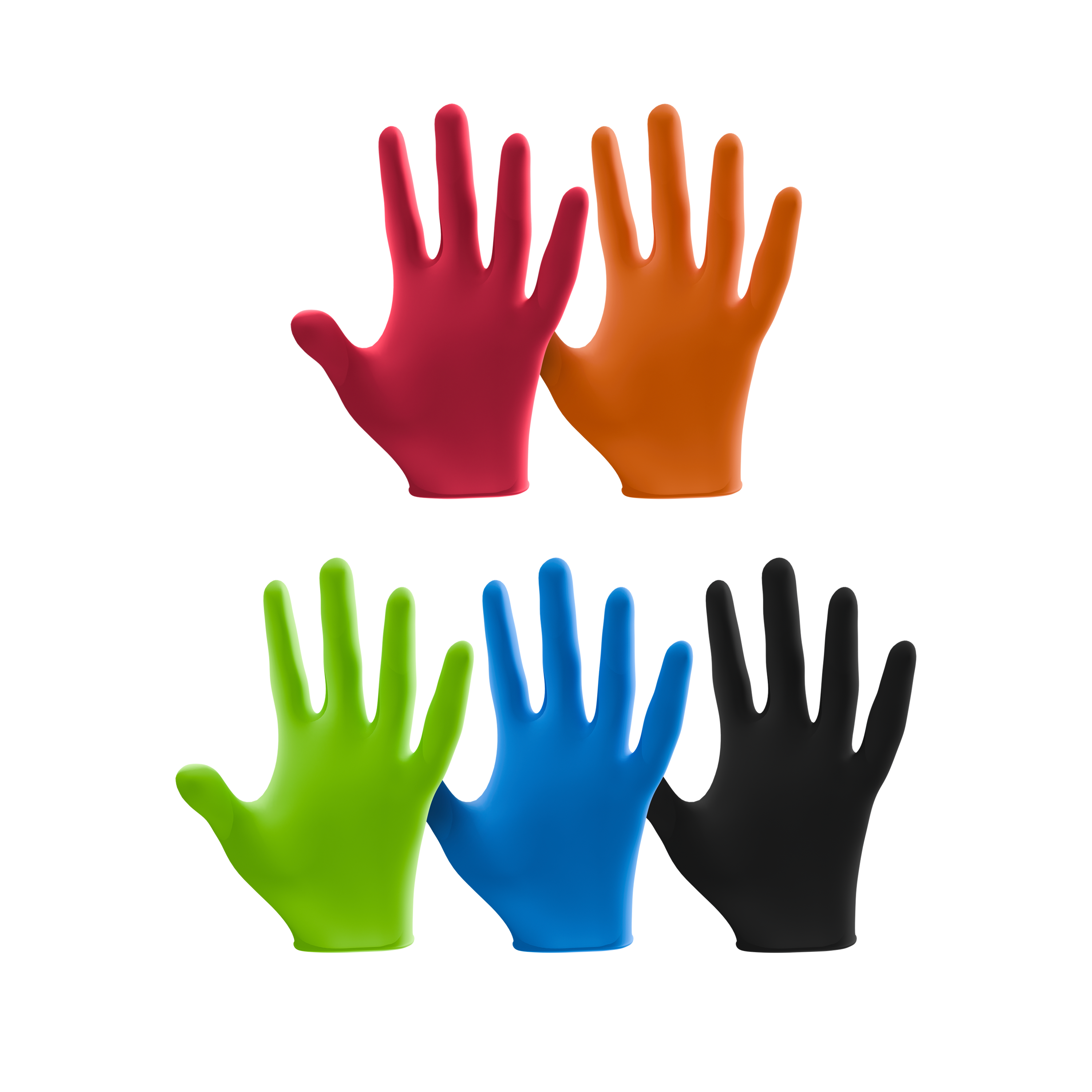 L3VEL3 Nitrile Disposable 5 Boxes Matte Powder-Free Gloves #1