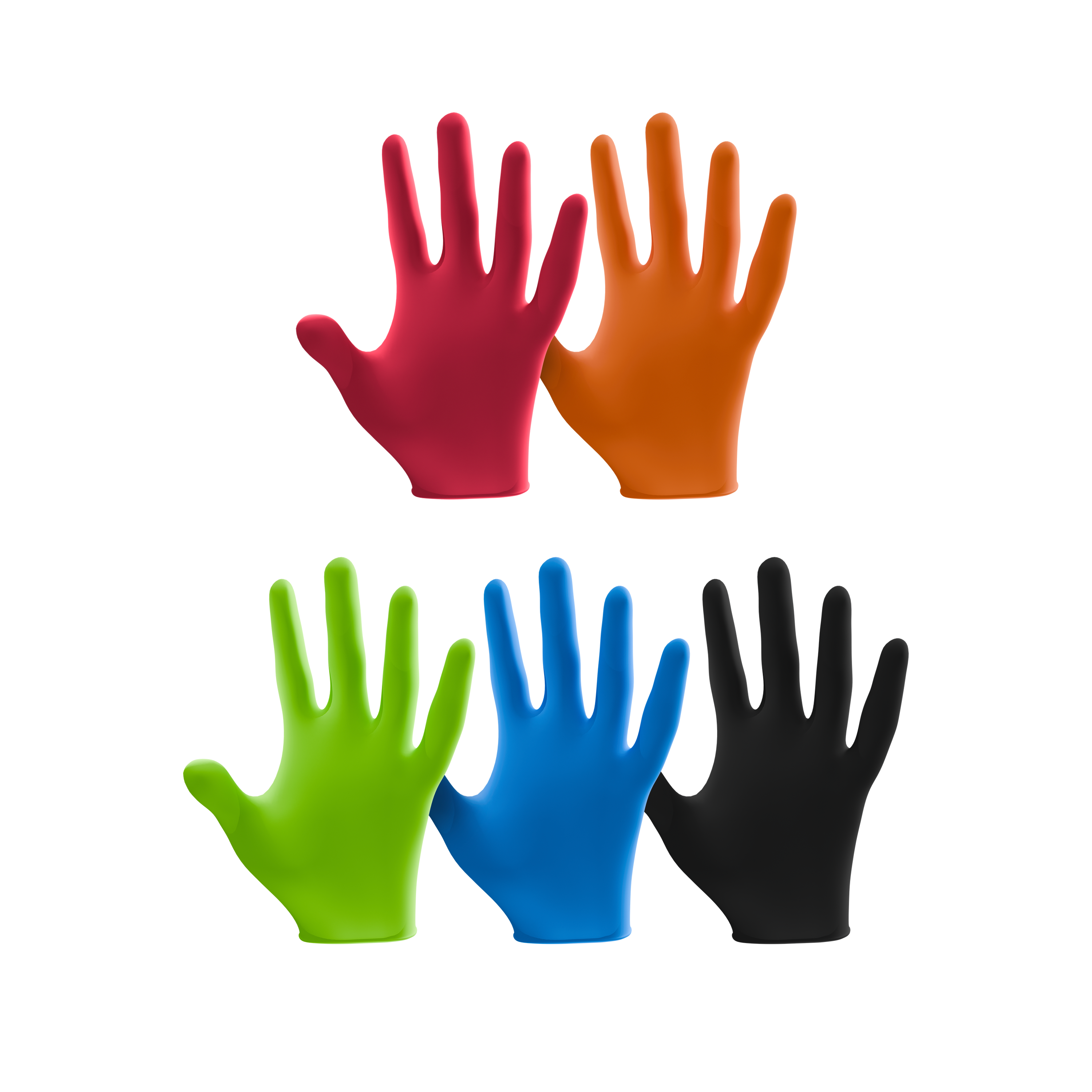 L3VEL3 Nitrile Disposable 5 Boxes Matte Powder-Free Gloves #1
