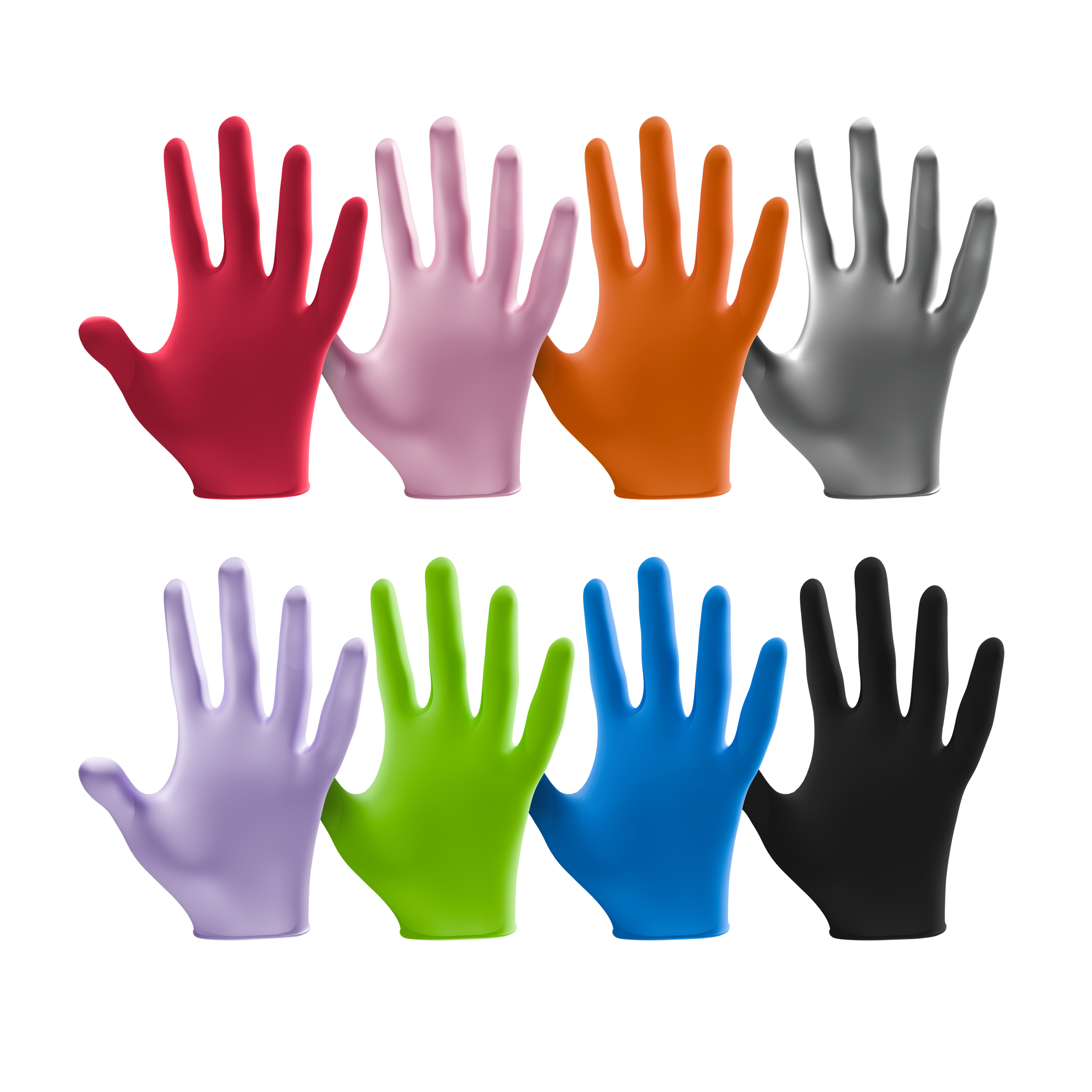 L3VEL3 Nitrile Disposable 8 Boxes Assorted Powder-Free Gloves #1
