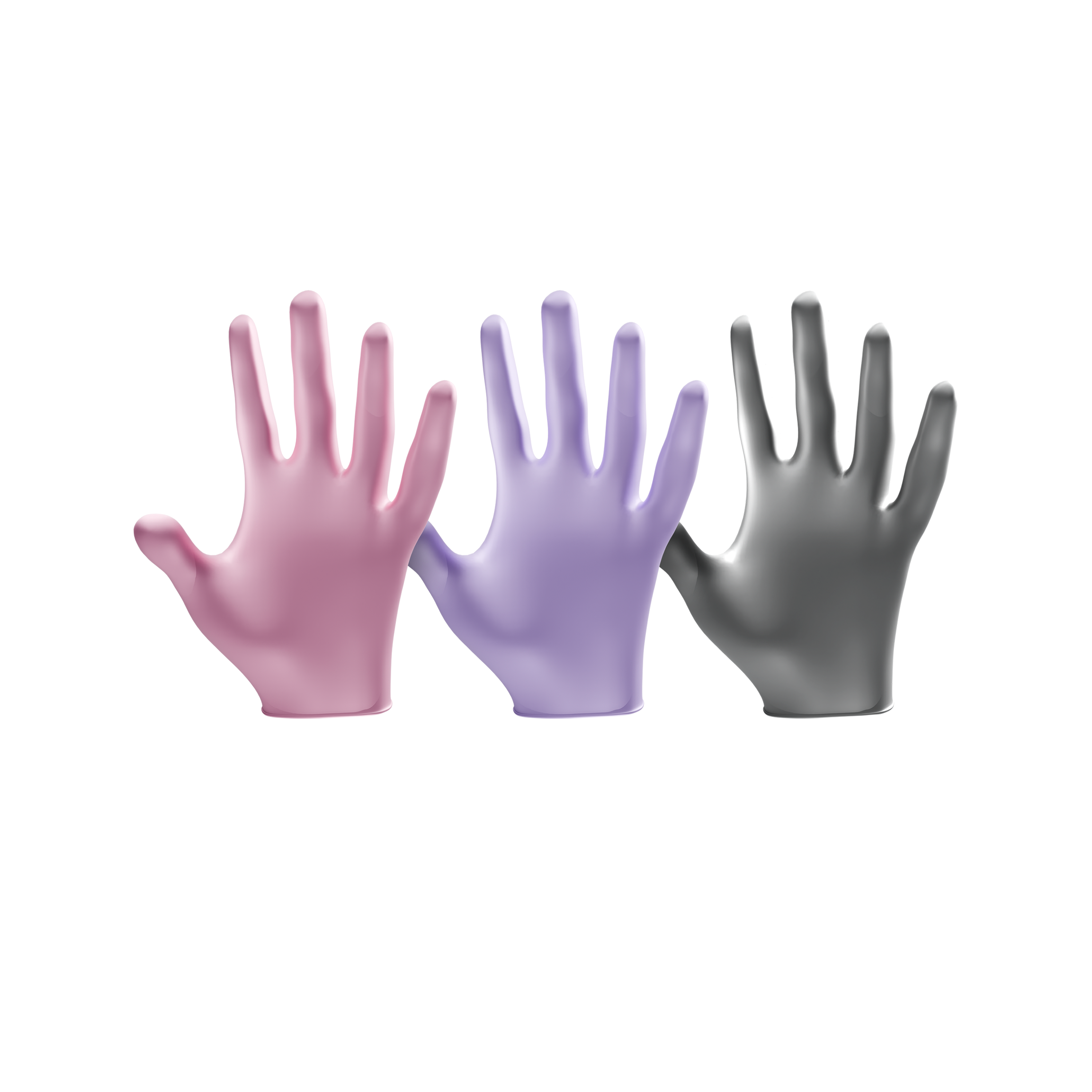 L3VEL3 Nitrile Disposable 3 Boxes Pearl Powder-Free Gloves #1