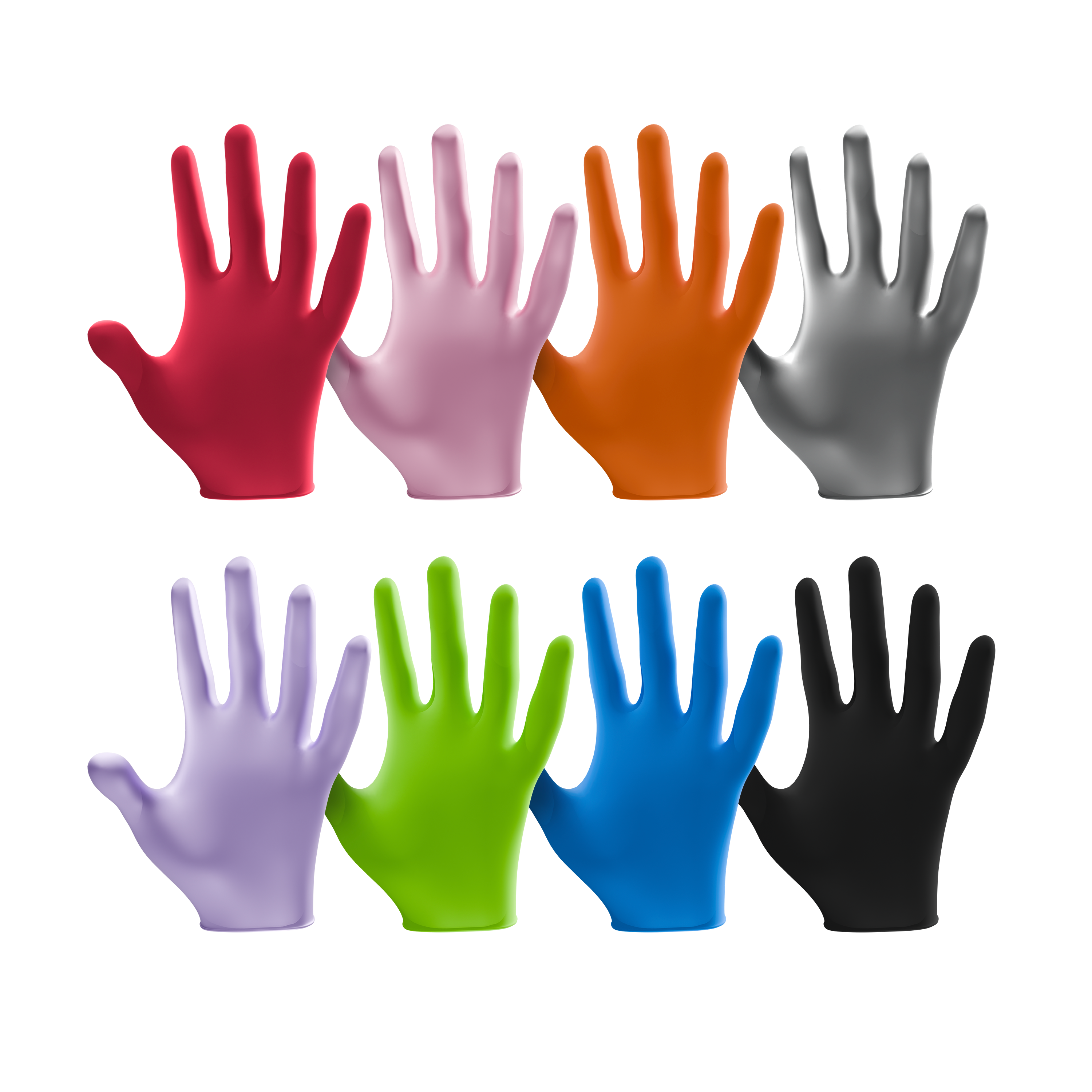 L3VEL3 Nitrile Disposable 8 Boxes Assorted Powder-Free Gloves #1