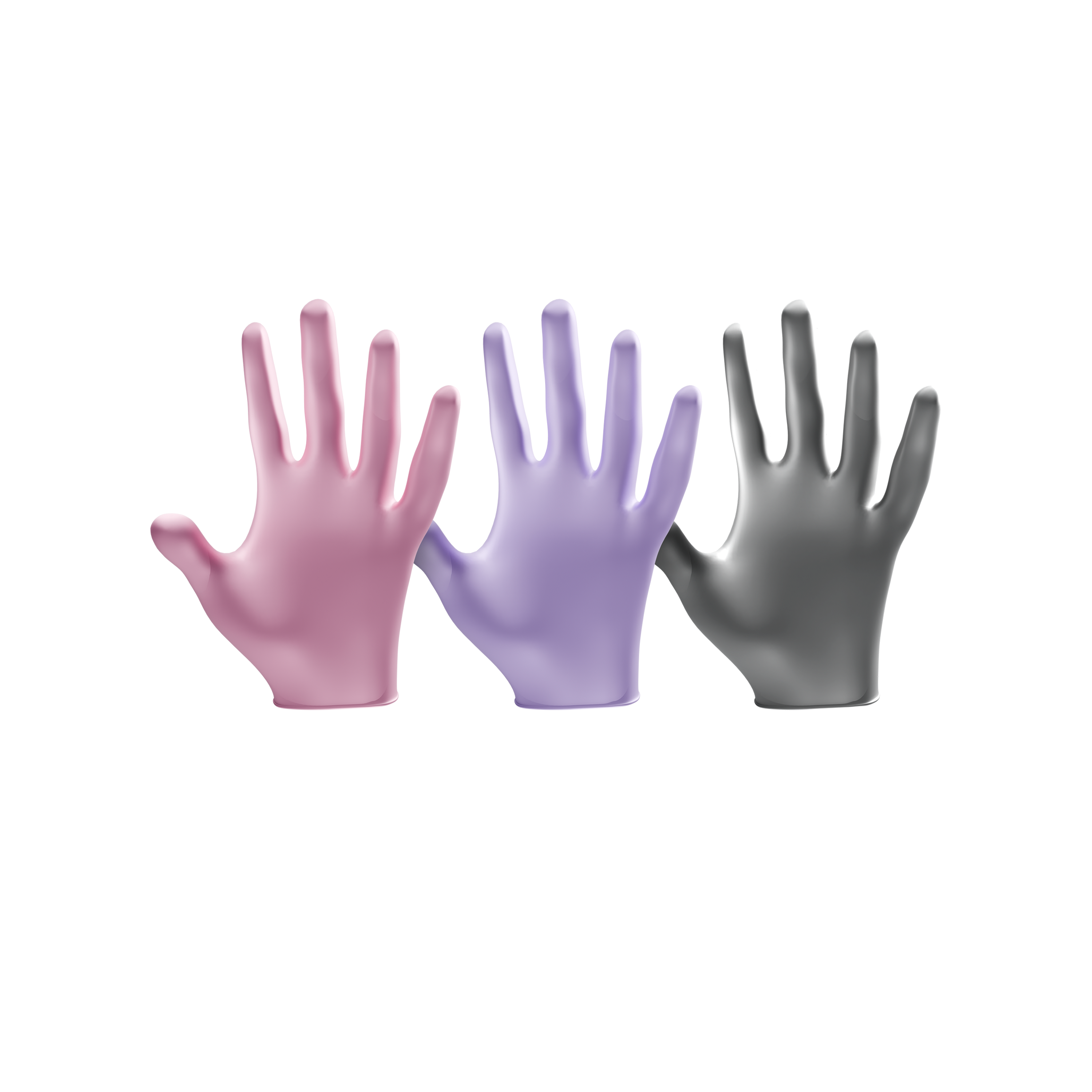 L3VEL3 Nitrile Disposable 3 Boxes Pearl Powder-Free Gloves #1