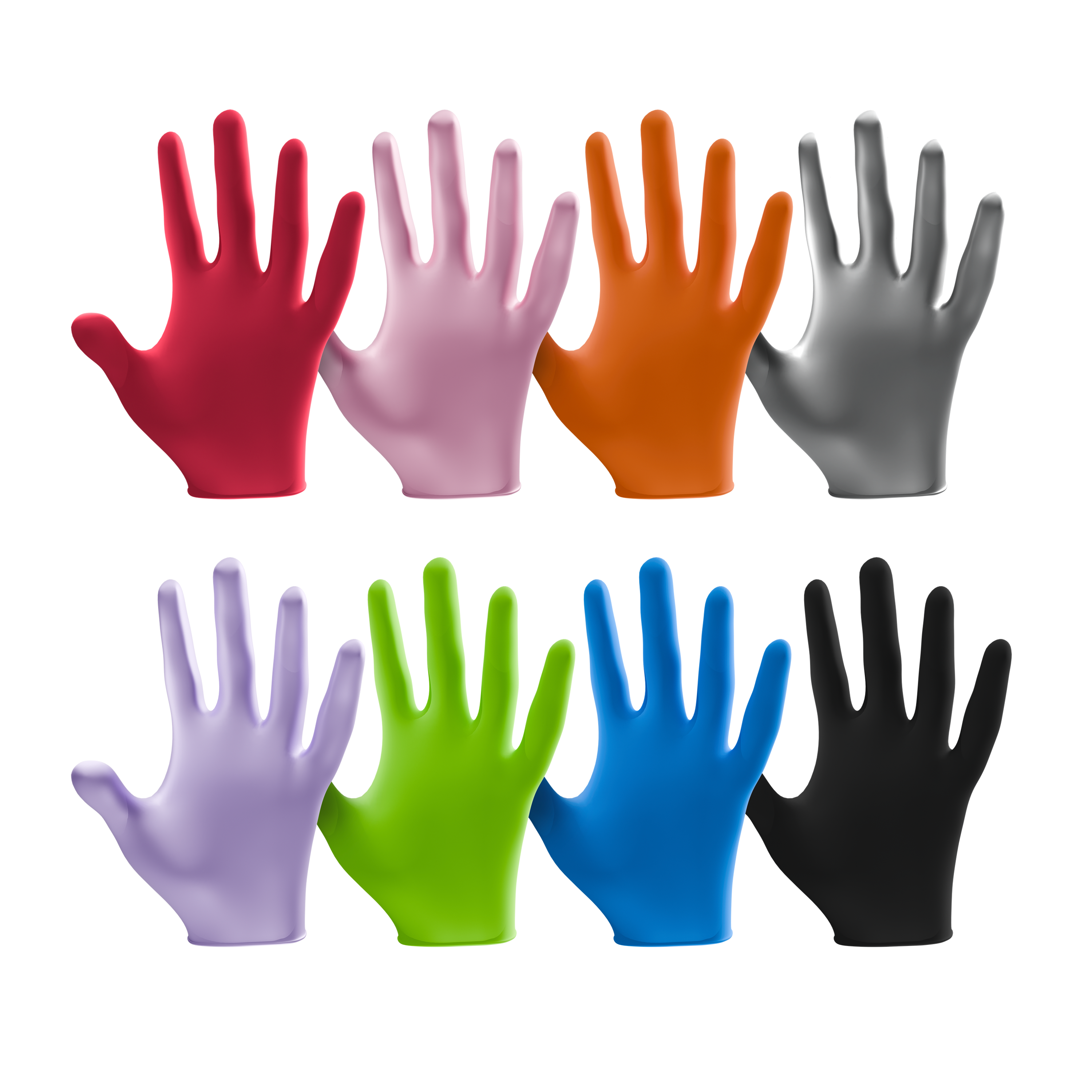L3VEL3 Nitrile Disposable 8 Boxes Assorted Powder-Free Gloves #1