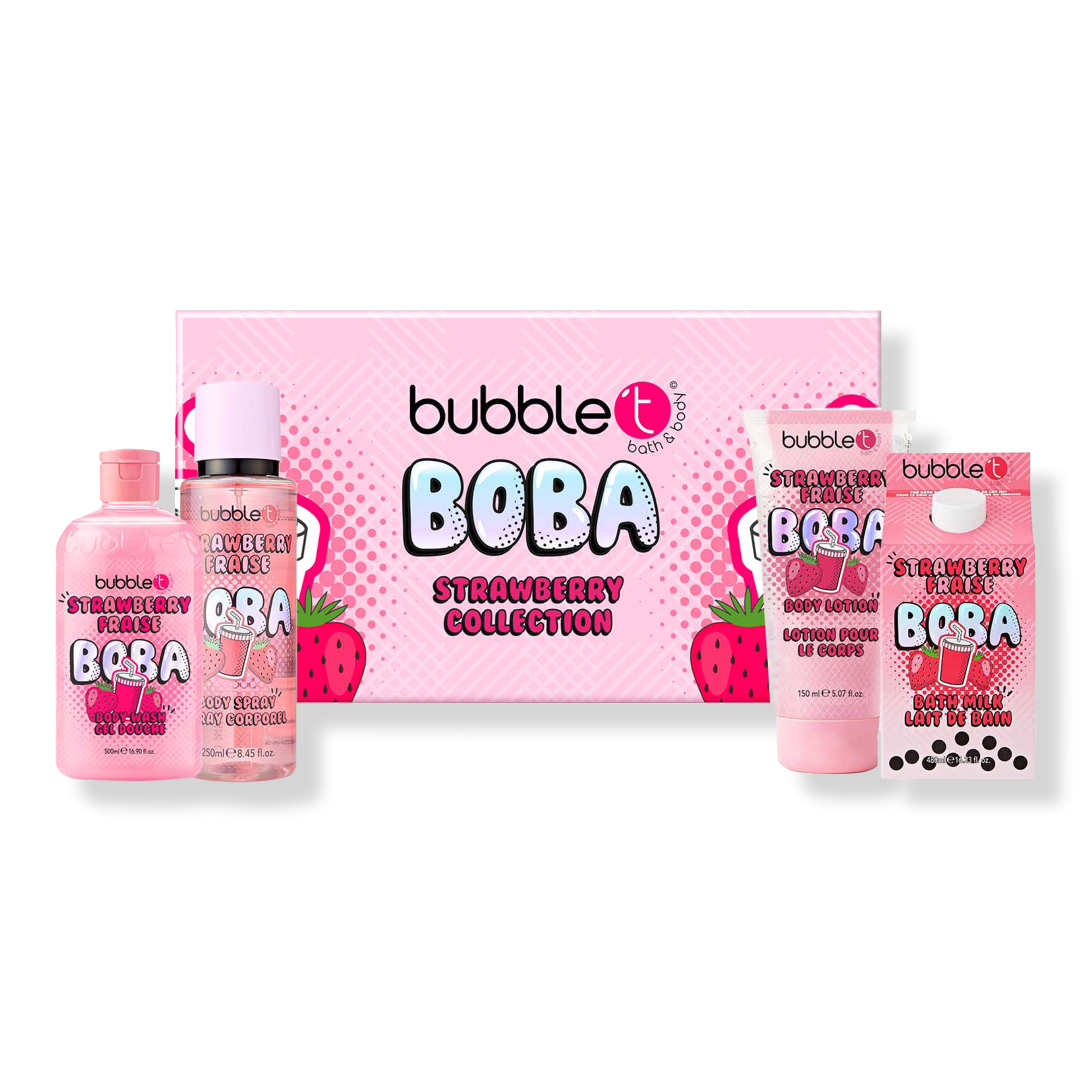 Bubble T Boba Strawberry Body Care Gift Set #1