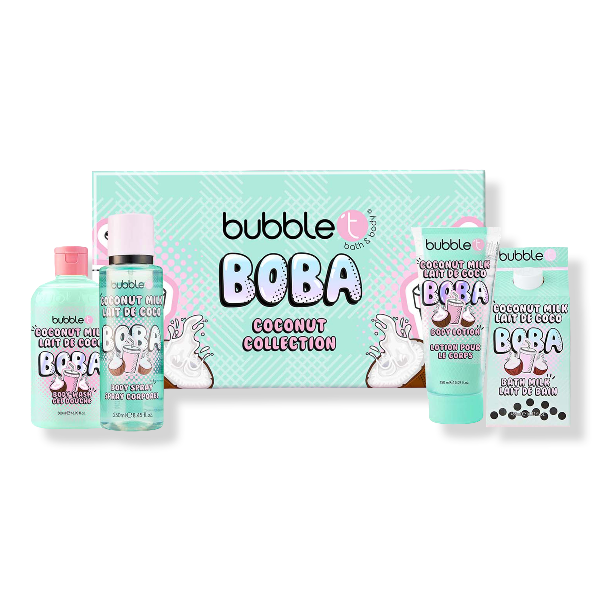 Bubble T Boba Coconut Body Care Gift Set #1