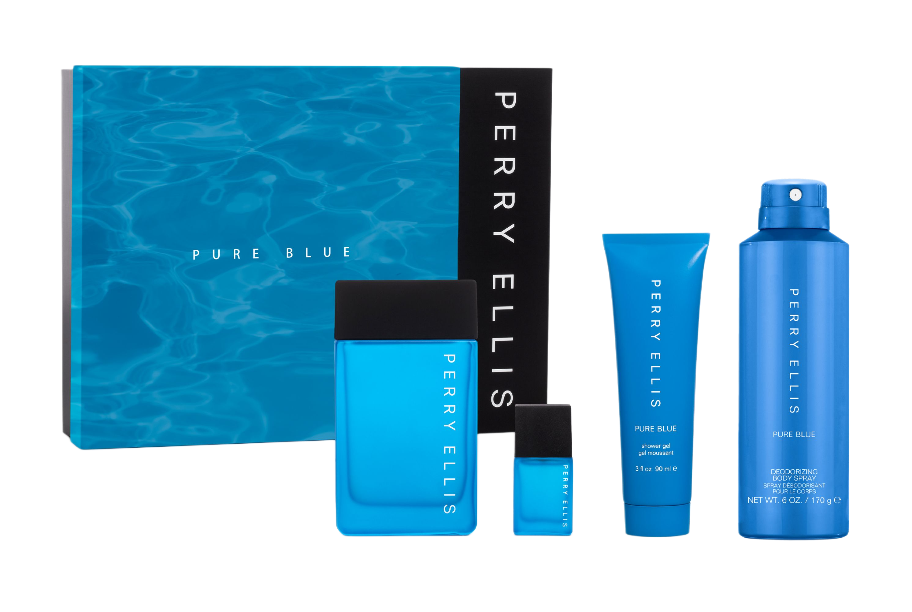 Perry Ellis Pure Blue 4 Piece Gift Set #1