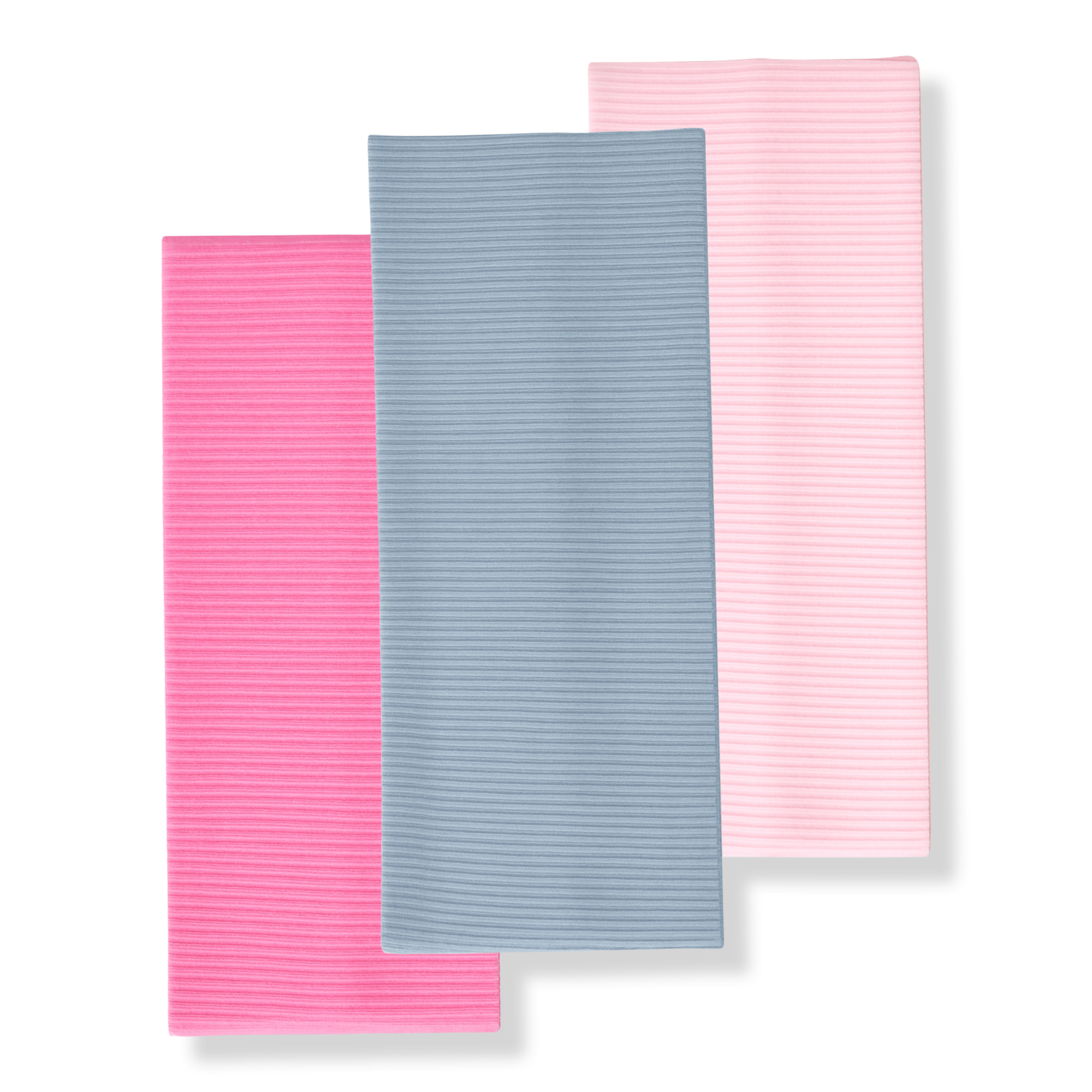 Pink Pewter Soft Stretch Ribbed Headband #1