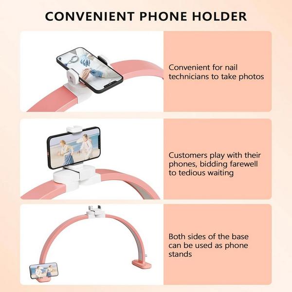 OmySalon Foldable Shadowless Half Moon LED Nail Lamp #8