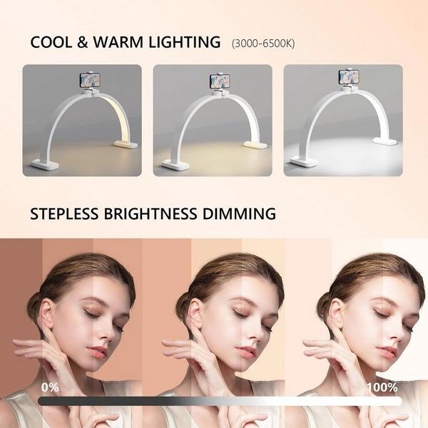 OmySalon Foldable Shadowless Half Moon LED Nail Lamp #4