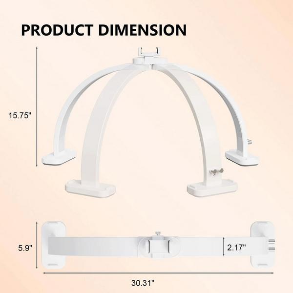 OmySalon Foldable Shadowless Half Moon LED Nail Lamp #5