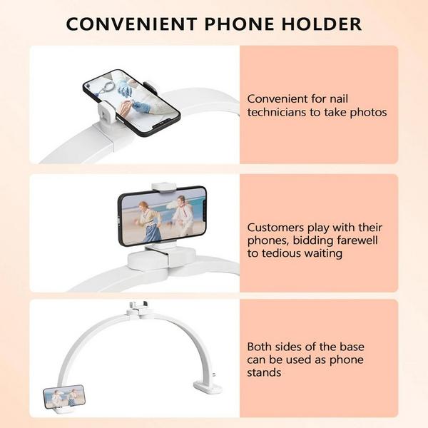 OmySalon Foldable Shadowless Half Moon LED Nail Lamp #8