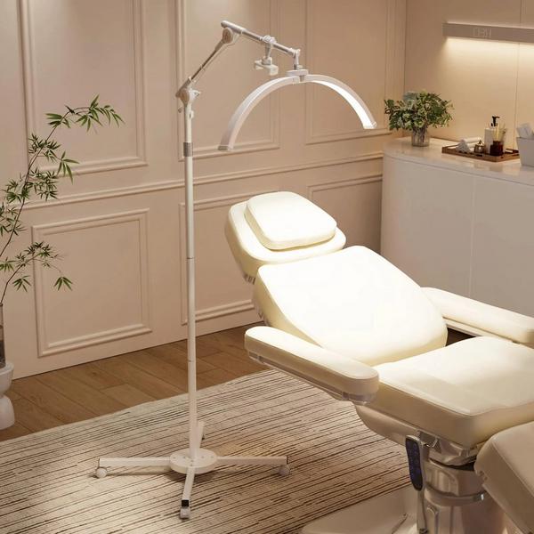 OmySalon Height Adjustable Shadowless Half Moon LED Floor Lamp #2