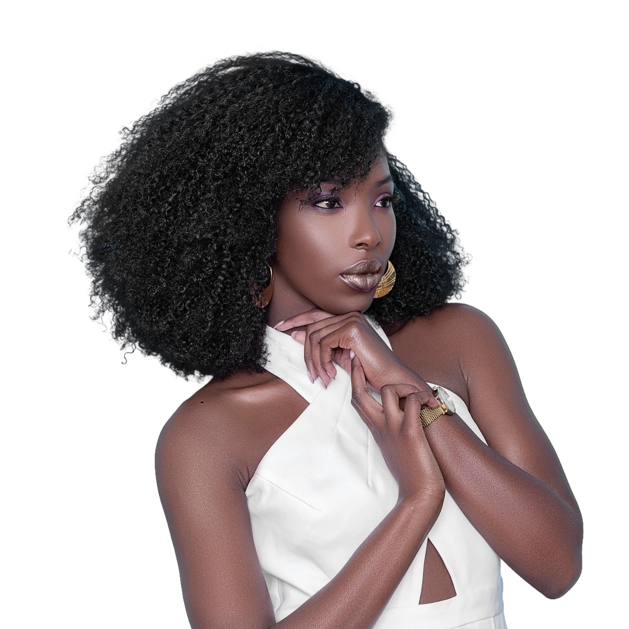 True + Pure Texture Jasmine Coil Afro Kinky Curly Human Hair Wefts (Bundles) Extensions #1