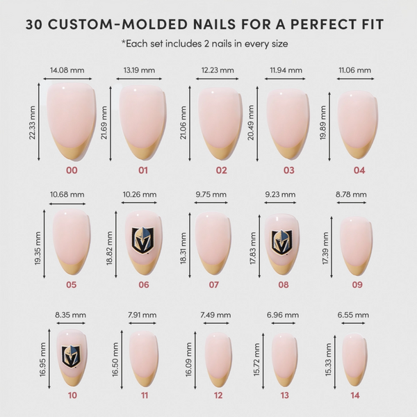 Glamnetic x Fanatics Nail Vegas Golden Knights Press-On Nails #5