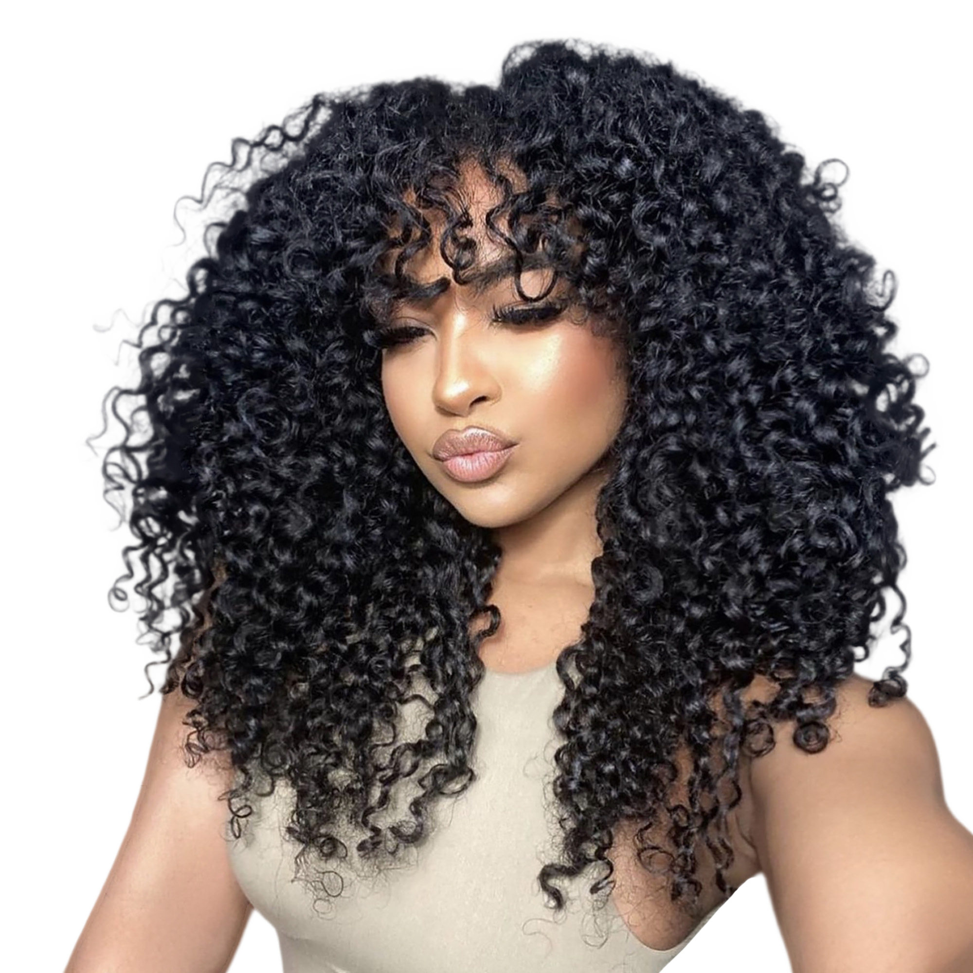 True + Pure Texture Sasha Curl Deep Curly Human Hair Wefts (Bundles) Extensions #1