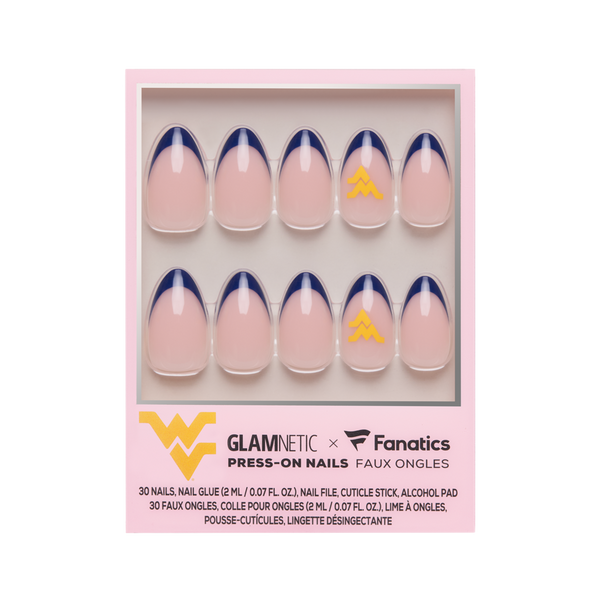 Glamnetic x Fanatics Nail West Virginia Mountaineers Press-On Nails #1