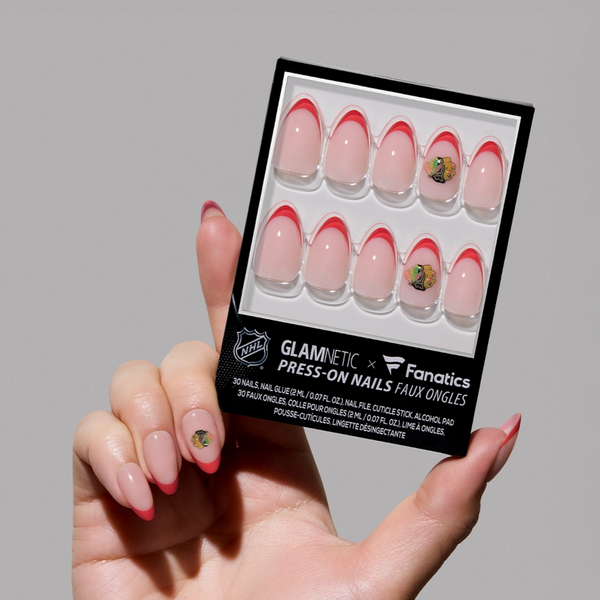 Glamnetic x Fanatics Nail Chicago Blackhawks Press-On Nails #2