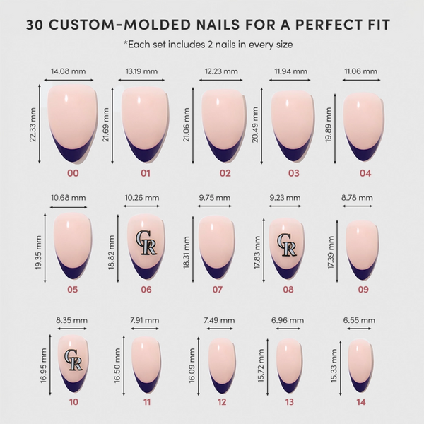 Glamnetic x Fanatics Nail Colorado Rockies Press-On Nails #5