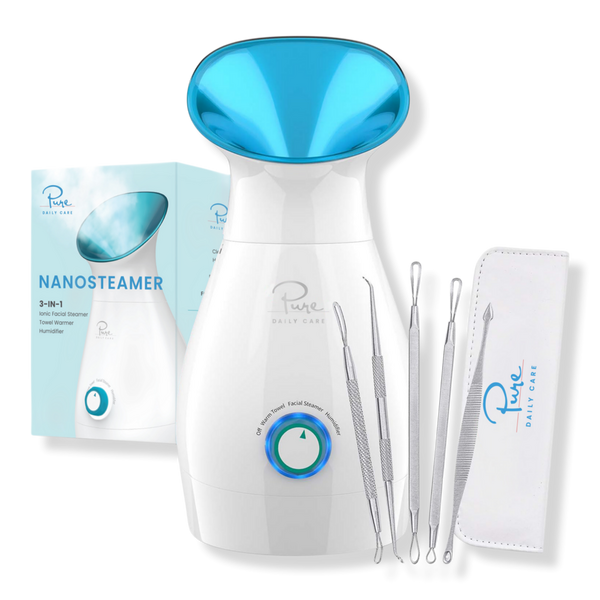 Pure Daily Care Nano Steamer 3-in-1 Facial Steamer, Humidifier, Towel Warmer with 5-Piece Skin Kit #1